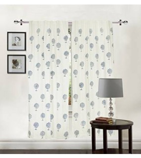 Blue Tree Door Curtain Pack