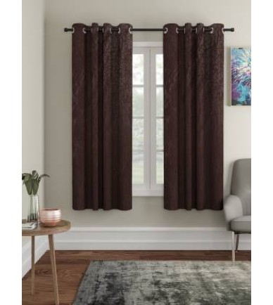 Brown Window Curtain Pack