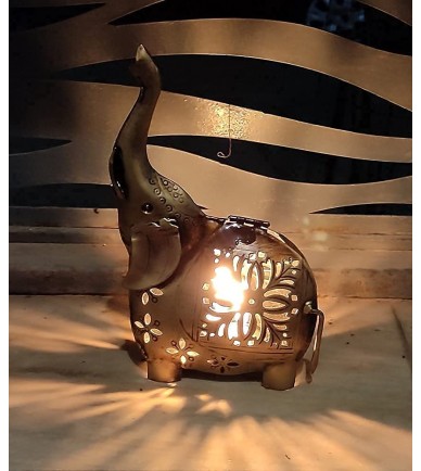 Elephant Design Candle Holder