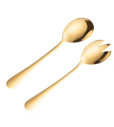 Golden Serving Spoons
