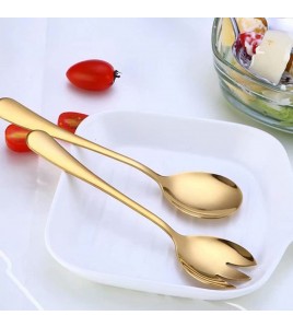 Golden Serving Spoons