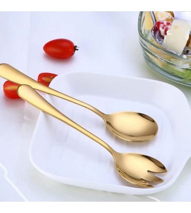 Golden Serving Spoons