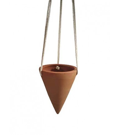 Hanging Cone Planter With Rope Hanging Cone Planter With Rope