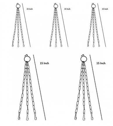 Hanging Pots Chains Set