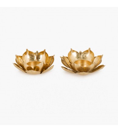 Lotus Shape Candle Holder Set
