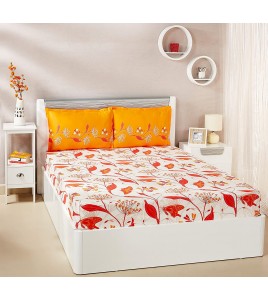 Orange And White Bedsheet Orange And White Bedsheet