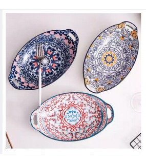 Oval Ceramic Plate Oval Ceramic Plate