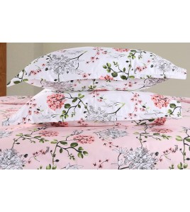 Pink Bedsheet with Pillow Covers Pink Bedsheet with Pillow Covers