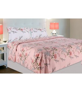 Pink Bedsheet with Pillow Covers Pink Bedsheet with Pillow Covers