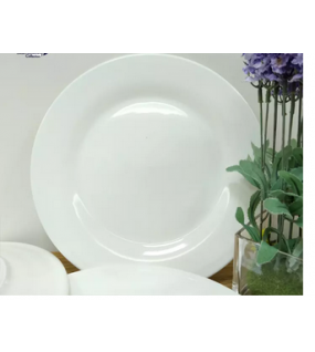 Plain White Ceramic Plate Plain White Ceramic Plate
