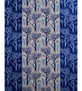 Polyester Window Curtain Pack Blue Polyester Window Curtain Pack Blue