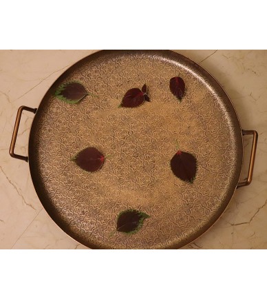 Round Decorative Serving Tray