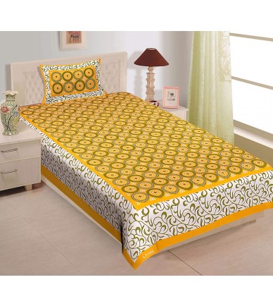 Single Bedsheet With Pillow Cover