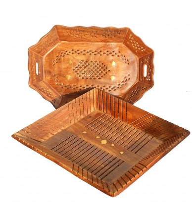 Store Wooden Food Serving Tray