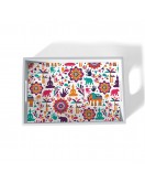 White Border Tray