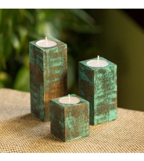 Wood Tealight Candle Holder