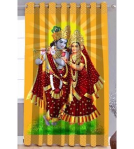 Yellow Window Curtain Single Yellow Window Curtain Single