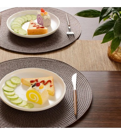 Brown Wipeable Table Mat