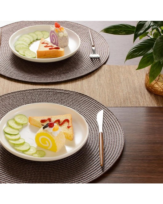 Brown Wipeable Table Mat