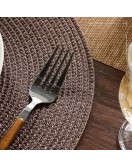 Brown Wipeable Table Mat