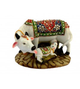 Cow And Calf Handcrafted Showpiece Cow And Calf Handcrafted Showpiece