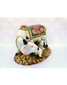 Cow And Calf Handcrafted Showpiece