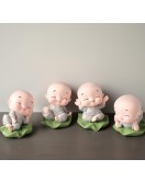 Cute Meditating Monk Statues Showpiece