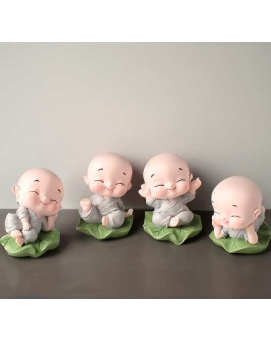 Cute Meditating Monk Statues Showpiece