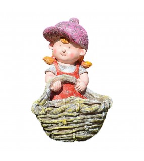 Cute Resin Statue Flower Pot Cute Resin Statue Flower Pot