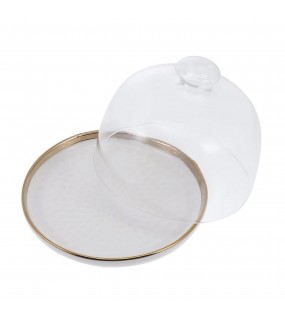 Decorative Glass Lid Cake Holder Tray Decorative Glass Lid Cake Holder Tray