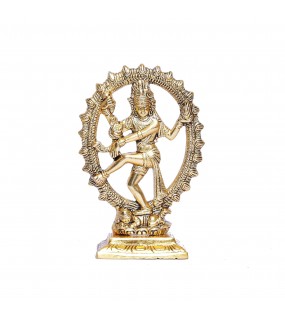 Gold Plated Dancing Shiva Showpiece Gold Plated Dancing Shiva Showpiece