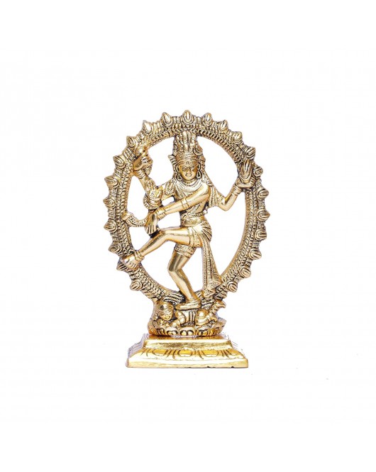 Gold Plated Dancing Shiva Showpiece