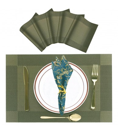 Green Melange Rectangular Table Mat