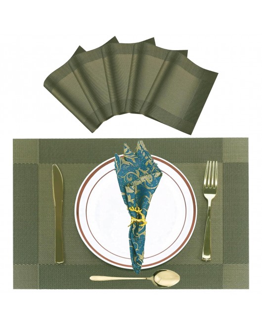 Green Melange Rectangular Table Mat