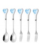 Heart Shape Espresso Spoons And Forks