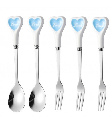 Heart Shape Espresso Spoons And Forks
