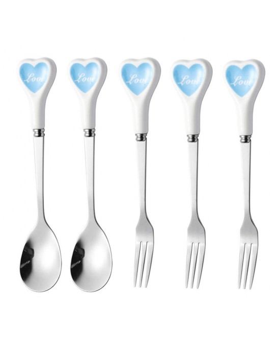 Heart Shape Espresso Spoons And Forks