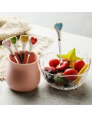 Heart Shape Espresso Spoons And Forks