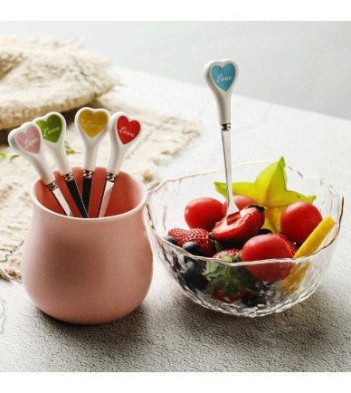 Heart Shape Espresso Spoons And Forks