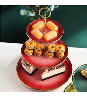 Multi Color Pastry Serving Tray Multi Color Pastry Serving Tray