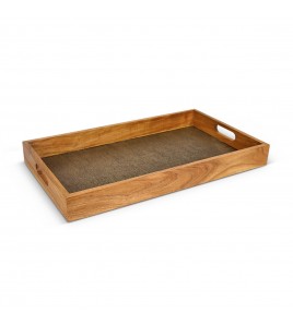 Rectangular Brown Multipurpose Tray