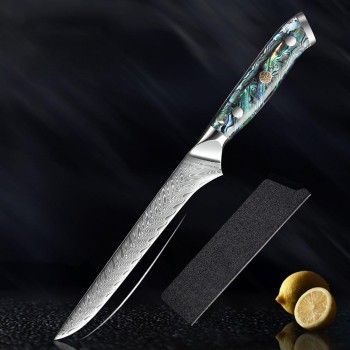 Abalone Shell Handle Kitchen Knife