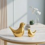 Ceramic Golden Blessing Birds Figurine