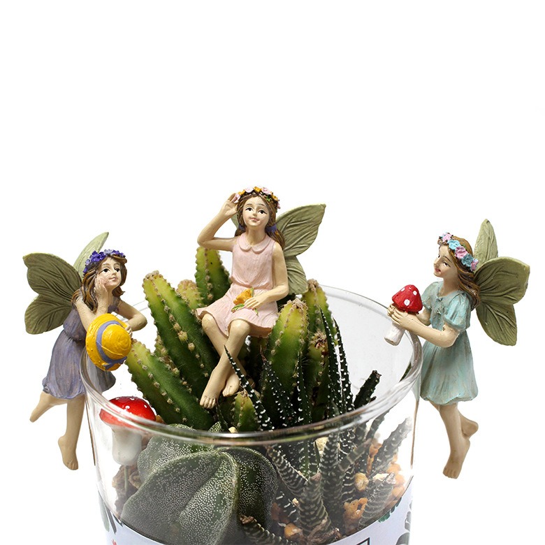 Resin Flower Fairy Flower Pot