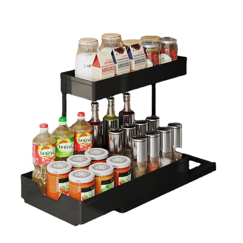 L Shaped Cabinet Storage Rack