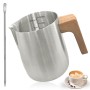 Milk Frothing Pitcher With Latte Art Pen