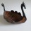 Nordic Retro Viking Ship Resin Ornament