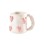 Peach Heart Ceramic Cup