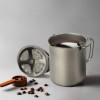 Pure Titanium Squeeze Coffee Pot