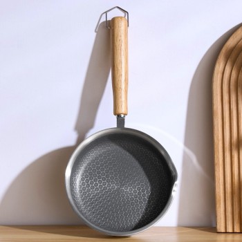 Stainless Steel Flat Bottomed Frying Pan